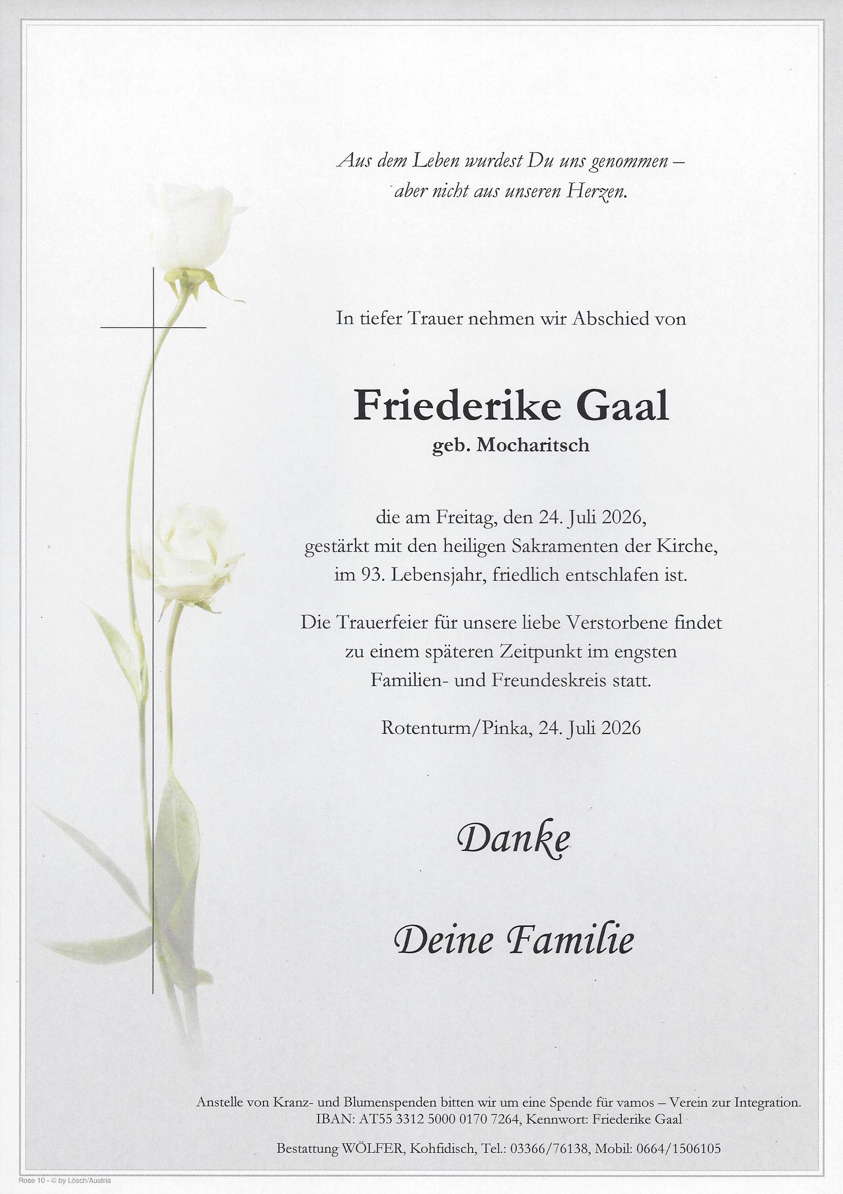 Parte Friederike Gaal